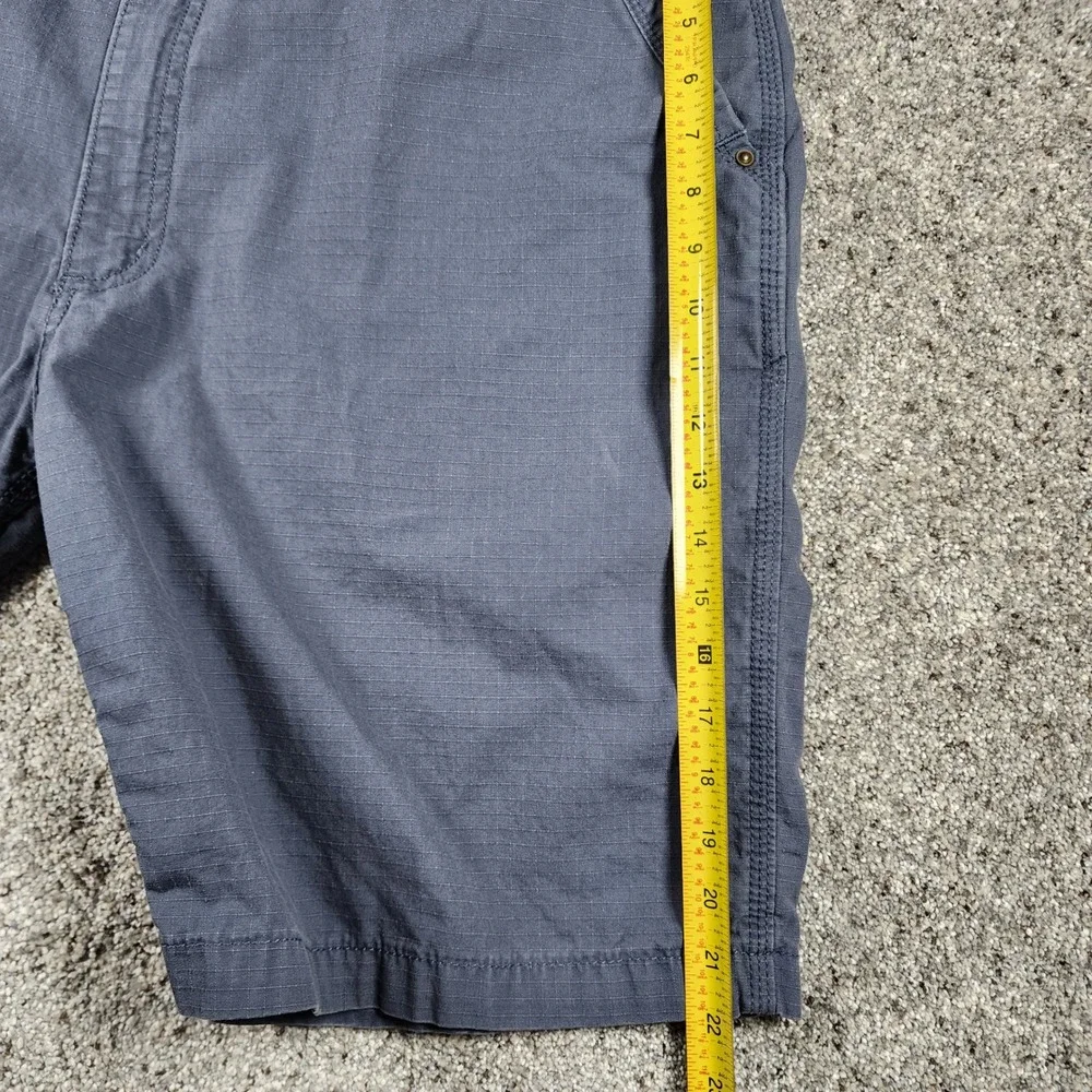 Carhartt Cargo Shorts Mens 44 Relaxed Fit Ripstop Blue Grey Workwear Excellent